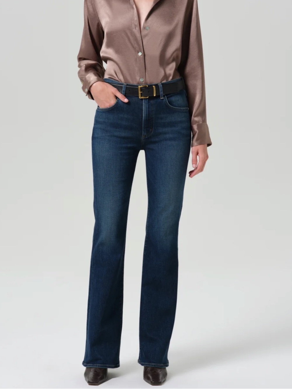 Citizens Of Humanity dark wash high rise bootcut Lilah jeans size 25 new flaw